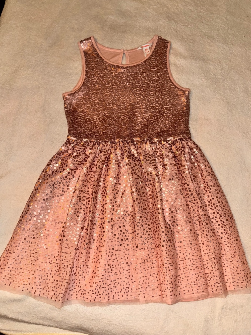 Joe Fresh Rose Gold Sequin Girls' Party Dress